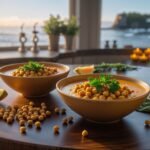 Luxurious pumpkin-chickpea glow stew with gold dust and parsley