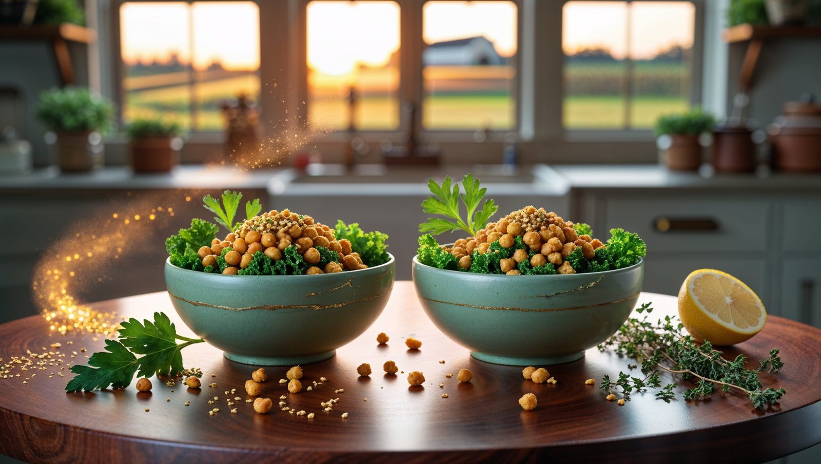Kale-Chickpea Glow Bowl: A 15-Minute Sup